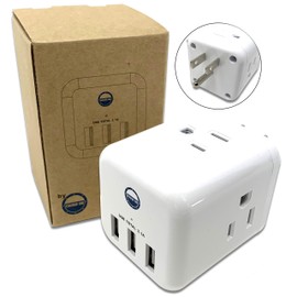 Cruise On Cruise Approved Power Strip Non Surge Protector for Cruise Ship Multi Plug [6 Outlets] 3 USB & 3 AC Outlet for Carnival, Celebrity, Princess, Norwegian & Major Cruise Lines in 2024 & 2025