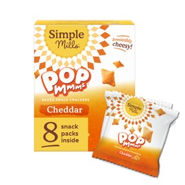 Simple Mills Cheddar Pop Mmms Baked Cracker Snack Packs, 1pk, 8ct, 0.7 oz