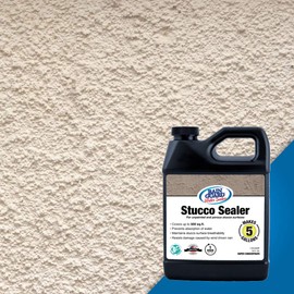 Rain Guard Water Sealers SP-7003 Stucco Sealer Super Concentrate - Water Repellent for Color Integrated or Unpainted Stucco - Covers up to 500 Sq. Ft., 32 oz Makes 5 Gallons, Invisible Clear