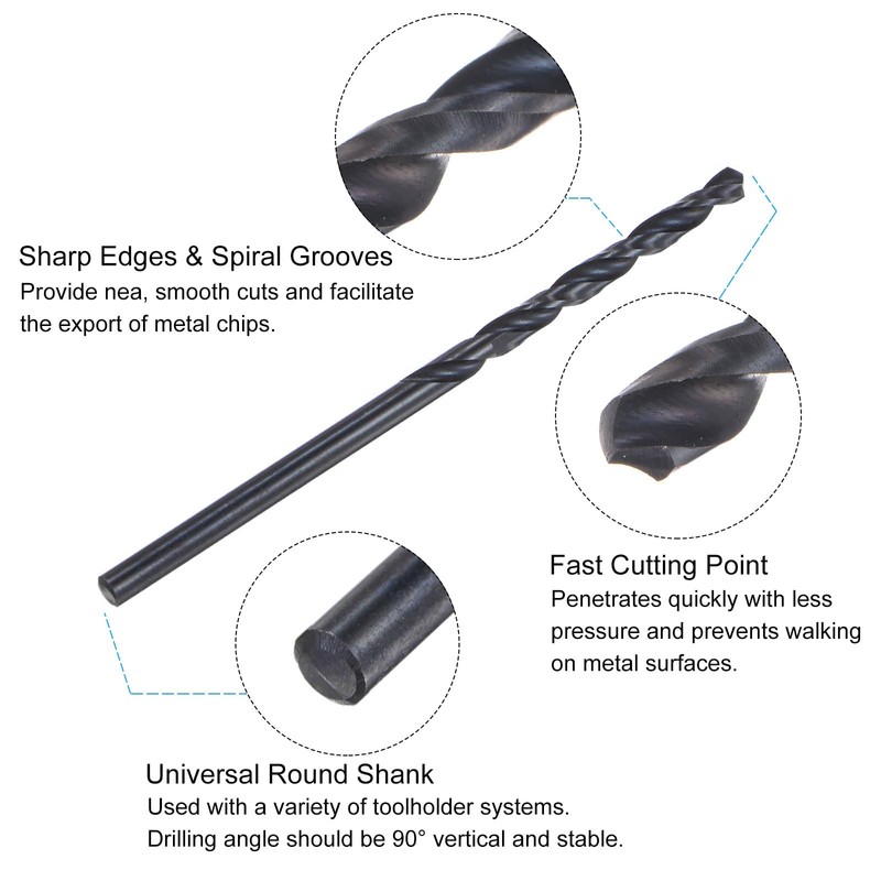 sourcing map Tap and Drill Bit Set, 5-40 UNC Thread