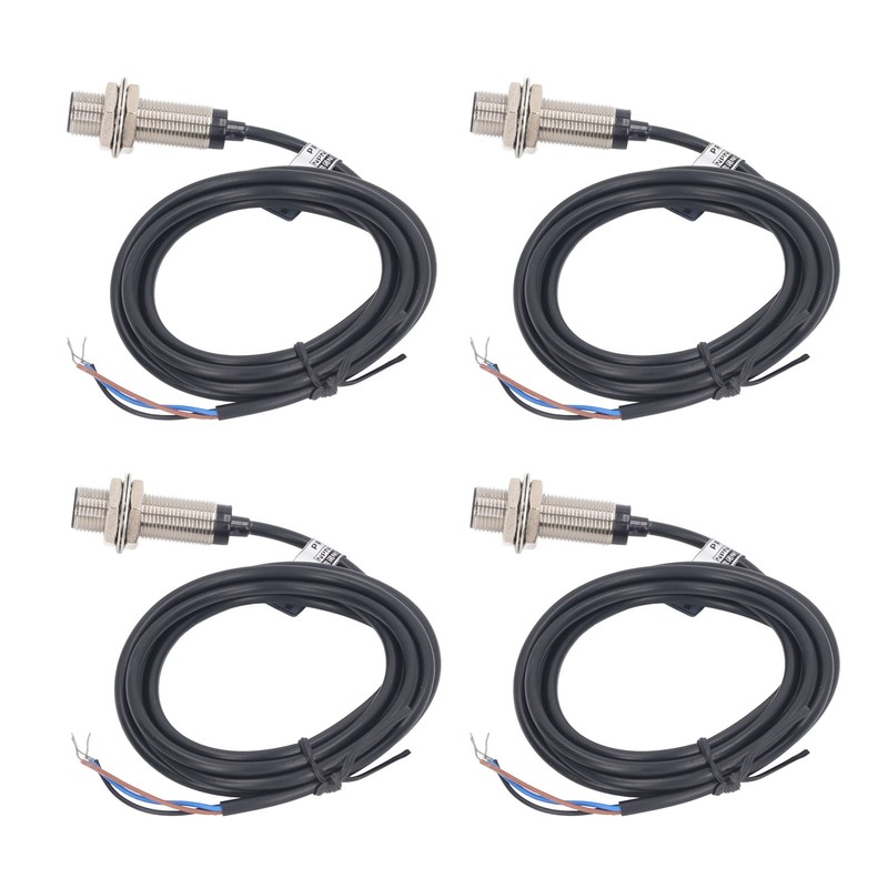 4 Set Inductive Proximity Switch 12mm Dia NPN DC 3
