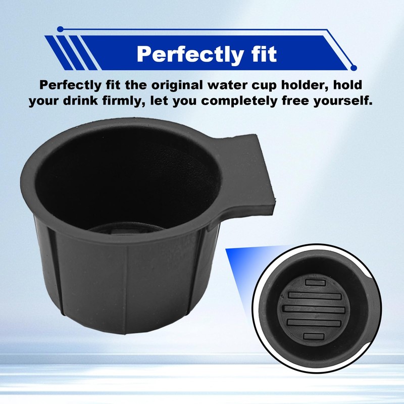 Pleoos Front Seat Dual Cup Holder Insert Compatible with 2011-2016