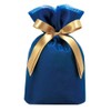 包む Wrapping Gift Bag Organza Blue T2803S