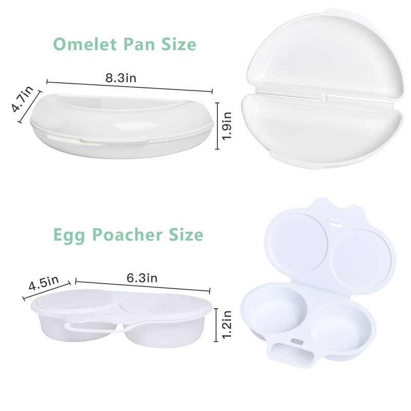 Easy Egg Breakfast Set Akamino Microwave Omelet Pan and Egg