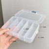 Perfeclan Small Clear Storage Box Transparent Small Containerwith Lid for