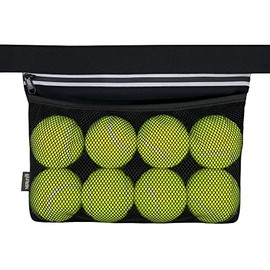 Nebudo Tennis Ball Band Holder Pickleball Tennis Balls Pickleballs Holding Accessory for Women Skirt Men Waist Hip Bags Accessories Pouch Sack Pickle Ball Bag Carrier Gear Band Travel Pocket 8-Balls