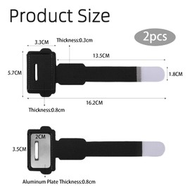 Pack of 2 Hammer Toe Correction, Toe Patches, Toe Separator, Small Toe, Aluminium Hammer Toe Cushion, Toe Separator, Toe Splint, Toe Stretcher, Suitable for Men and Women, Correcting Curved (Black)