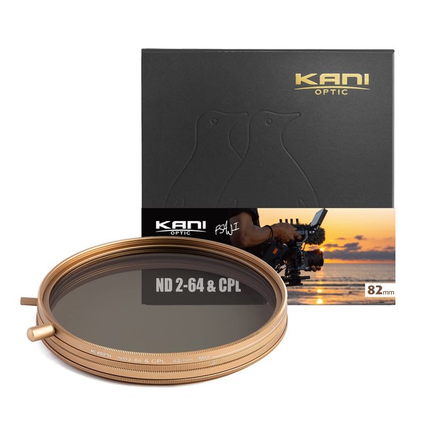 KANI 812834 82mm Variable ND Filter, FSAWI Model ND2-64+CPL, Dimming