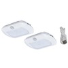 Good Earth Lighting LED Rechargeable Puck Light - 2-Pack, White,