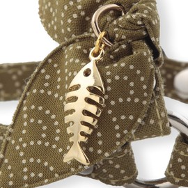 Zen Fish Charm Cat Harness & Leash Set (Green)