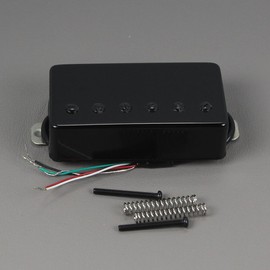 FLEOR Humbucker Pickup Ceramic Guitar Bridge Pickup Set Black Fit LP Style Electric Guitar