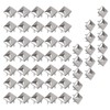 WeddHuis 50 Pieces Square Metal Rivets, Pyramid Spike Rivets, DIY
