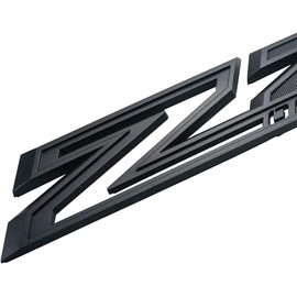 2pack 2019-2025 OEM Z71 Off Road Emblems Side Decals Badges Compatible with fits Silverado Offroad Parts 84632695 (All Black)