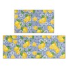 Generic Lemon Kitchen Rug, Non Slip Washable, Farmhouse Kitchen Floor Mat, Waterproof Kitchen Floor Mat for Home Kitchen Decor or Office, 17 ""x30 and 17 ""x47