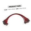 KOMBIUDA Bite-Resistant Fishing Wire Trace Leaders 100 Pieces Swivel Snap