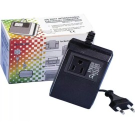 Seven Star 2 X 200 Watt Compact Voltage Converter Transformer UK Ireland Plug  220v to 110v