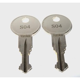 Boxlink Truck Lock Cleat Keys Cut from S01 to S20 ILCO Keys for Ford F150 F250 F350 Tie Downs. Dark Engraved to The Number You Choose. U.S. Seller - Made in U.S.A. (S03)