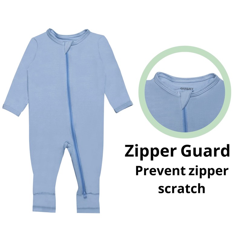 GUISBY - Mameluco de bambú para bebé, pijama sin pies