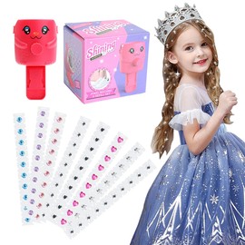 Hair Bedazzler Kit, Glitter Stones Hair Machine with 240 Hair Diamond Hair Gemstone Styler Hair Sticker Machine Diamond Hair Machine DIY Girls Hair Styling Tool