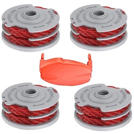 SopimusZ Lawn Trimmer Thread Spools for Flymo FLY021 513937190, 4 Pieces Standard Double Nylon Spools with Automatic Feed, Nylon Replacement Thread Spool for Flymo Contour XT/500E/500 XT/Trim