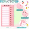 Memo Checklist Boards 4 Pieces Removable Checklist Board with 12