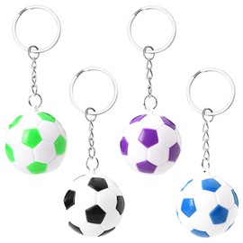 Soccer Keychains Gifts for Boys Girls Birthday Christmas Gift for Daughter Son Funny Football Keyring for Soccer Player Coach Soccer Lover Gifts for Granddaughter Grandson Friend Sport Key chains 4Pcs