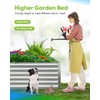 Quictent Galvanized Raised Garden Bed 4x3x2ft Tall Garden Bed Extra