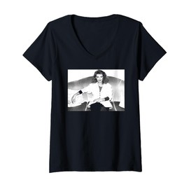 Womens Kylie Minogue 1980s Actress & Pop Star V-Neck T-Shirt