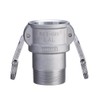 TOYOX 633-BB-1-1/2-AL Cam Lock Coupler, Male Thread, For Plant Piping