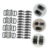 Operitacx Replaceable Strap Buckles 100pcs Plastic Side Release Buckles for