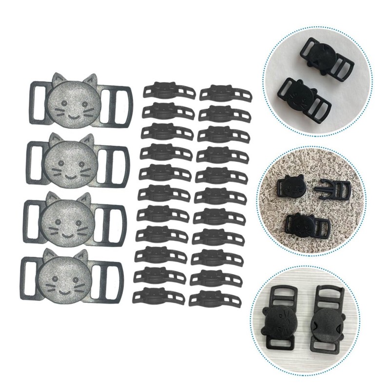 Operitacx Replaceable Strap Buckles 100pcs Plastic Side Release Buckles for