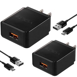 Quick (2Pack) 18W Charge USB Wall Kit Compatible with Sony LinkBuds S and 5Gbps Hi-Power Adaptive USB Type-C 5ft Cable