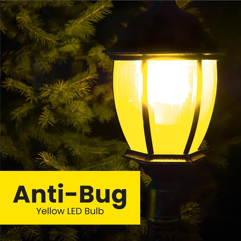 Feit Electric A19 Outdoor LED Bug Light, 100-Watt Equivalent, Dimmable