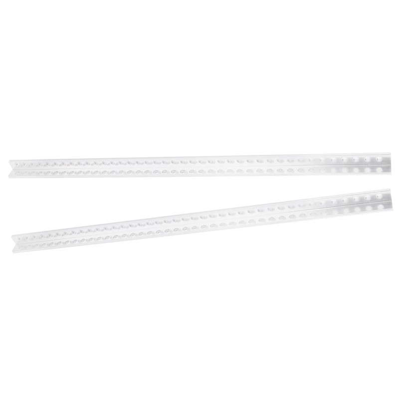 2Pcs Aluminum Extrusion Profile LShaped Beam 40 Holes Robot Accessories