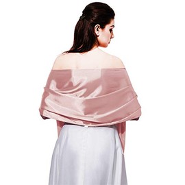 Satin Scarf Long Lightweight Shawls for Women(DDNPJ1) (Blush)