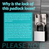 MroMax 3 x Padlock with Keys, Rustproof, Waterproof, Outdoor Steel