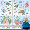 wondever Under The Sea Turtle Fish Window Clings Ocean Animal