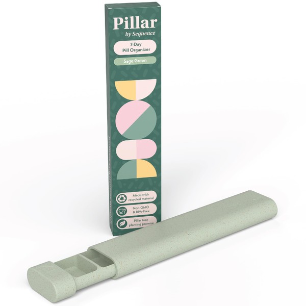 Pillar - 7 Day Pill Box Organiser | BPA-Free Wheat