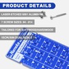 NAMOKA Screw Size Chart & Drill Bit Gauge - Laser-Etched