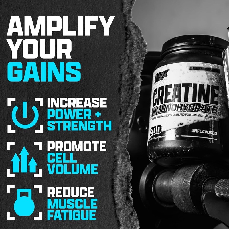Nutrex Research Ultra Pure Creatine Monohydrate Powder Unflavored | 5G