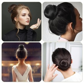 50Pcs Black Invisible Hair Nets & 50Pcs U-Shaped Hair Pins Set - for Secure, Neat Dance Hairstyles