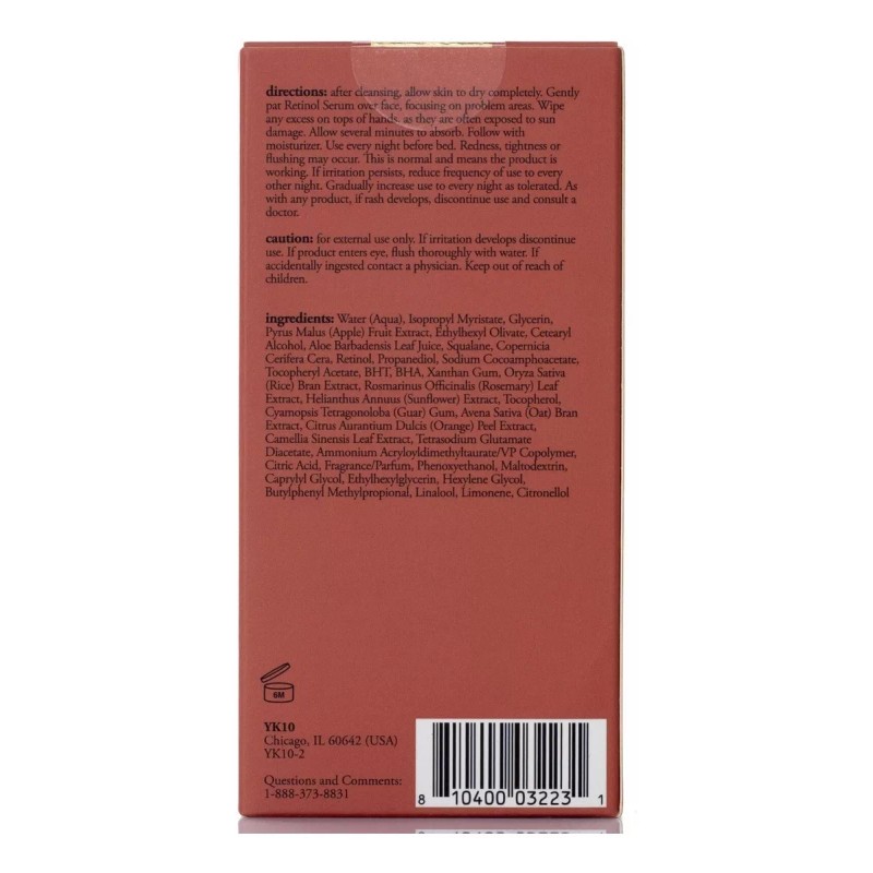 Advanced Clinicals Yk10 Retinol Anti-wrinkle Serum 1.75oz 52ml