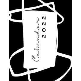 Black Minimalist 2022 Calendar