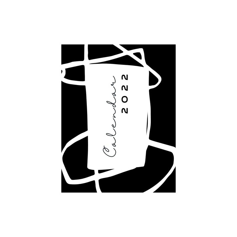 Black Minimalist 2022 Calendar