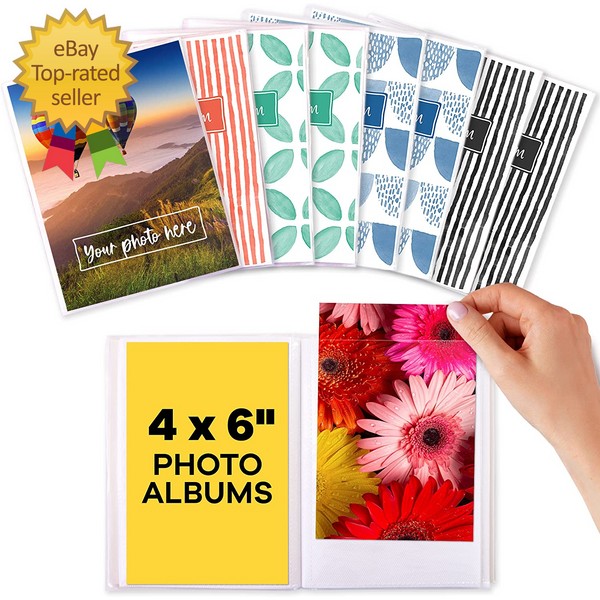 Photo Albums 4X6 Pictures - (Set of 8), by Mini