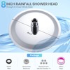 KINLIV 8 Inch Round Rain Shower Head Chrome, All Metal
