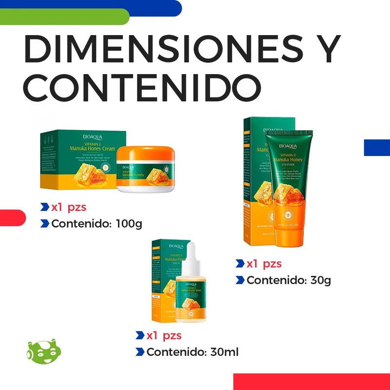 Bioaqua Kit Facial Sérum, Crema Rostro y Crema Manos con