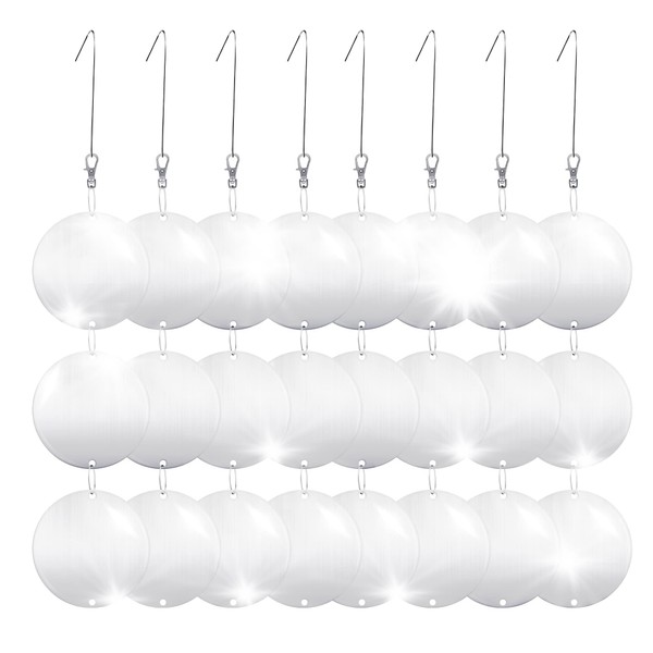 Hedoc Reflective Bird Scare Discs Set, 24PCS Large Double-Sided Bird