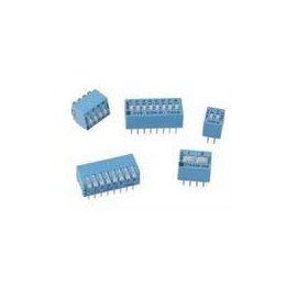 CTS Corporation, 206010, Switch DIP Off ON SPST 10 Raised Slide 0.05A 24VDC PC Pins 10000Cycles 2.54mm Thru-Hole Tube (25 Item/s)