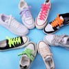 Olukssck 1 Pair Flat Shoe Laces for Sneakers, 2/5" Wide